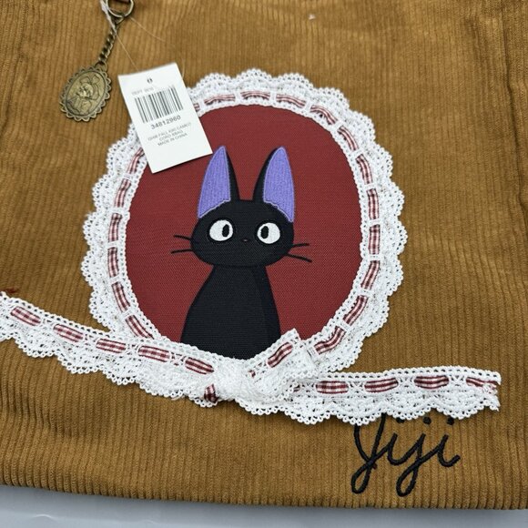 Her Universe Studio Ghibli Kiki's Delivery Service Jiji Corduroy Shoulder Bag - Picture 6 of 8